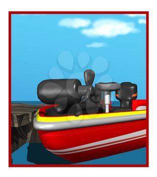 Docked Clipart