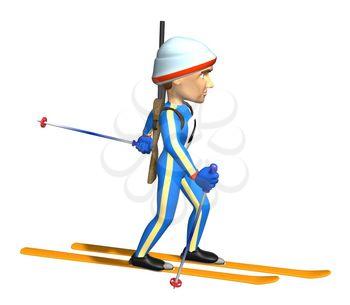 Skier Clipart