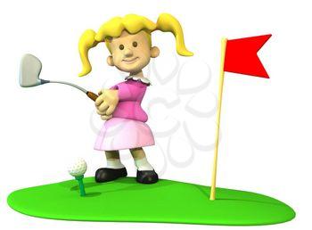 Golfing Clipart