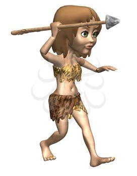 Cavewoman Clipart