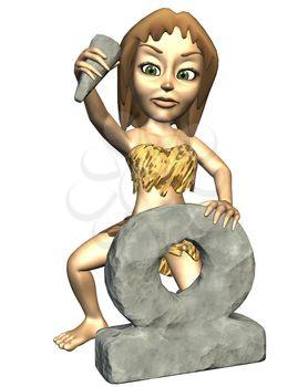 Cavewoman Clipart