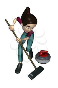Curling Clipart