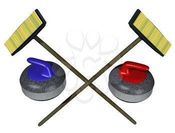 Curling Clipart