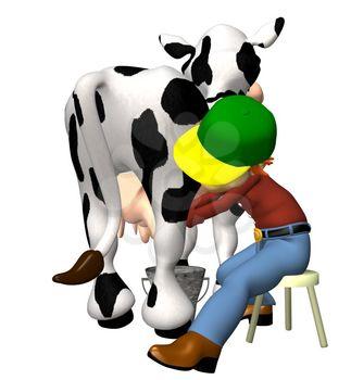 Milking Clipart