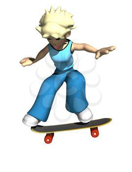 Skateboarder Clipart