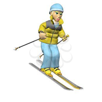 Skier Clipart