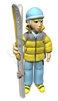 Skier Clipart