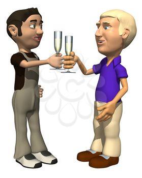 Toasting Clipart