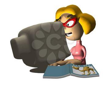 Typing Clipart