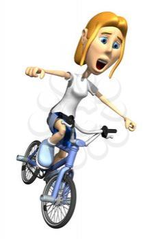 Bicycling Clipart