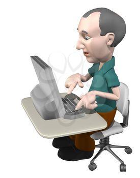 Typing Clipart