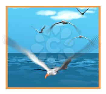 Seagulls Clipart