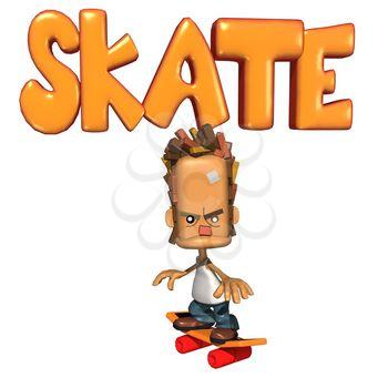 Skateboarder Clipart