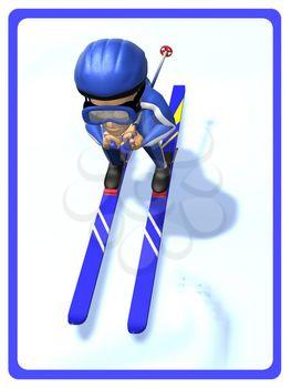 Skier Clipart