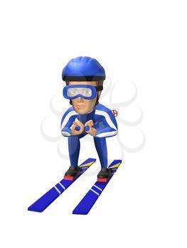 Skier Clipart