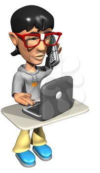 Typing Clipart