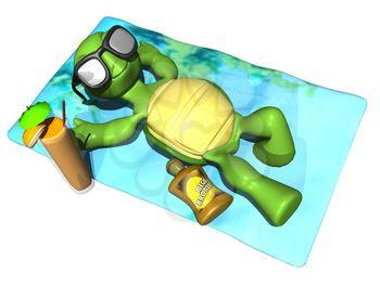 Sunbathing Clipart