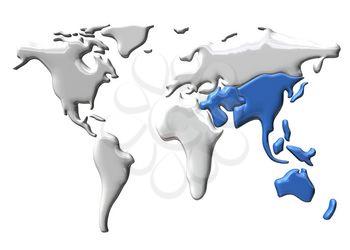 Continents Clipart