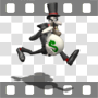 Villain running with money