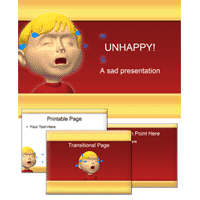 Unhappy PowerPoint Template