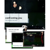 Confronting you powerpoint template
