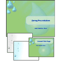 Drops PowerPoint Template