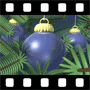 Blue Christmas ornaments