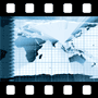 Continents scrolling across graph