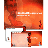 Little devil powerpoint template