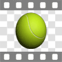 Rotating tennis ball