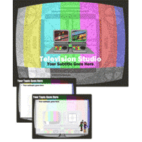 Television studio power point theme