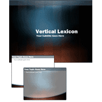 Vertical lexicon power point theme