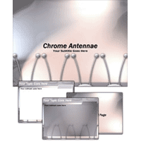 Chrome antennae power point template