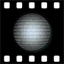 Binary code on rotating globe