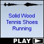Solid Wood Tennis Shoes Running