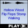 Hollow Wood Flip Flops Stomp Walking