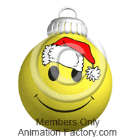 Christmas ornament with Santa hat