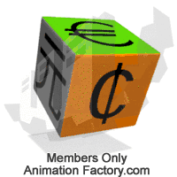 Currency cube spinning