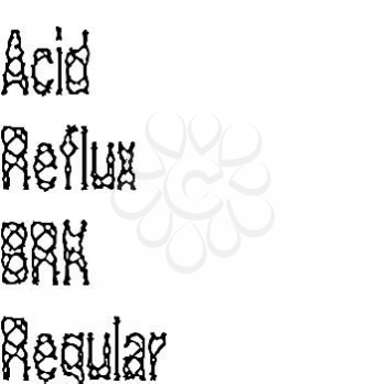 Acid Reflux Font