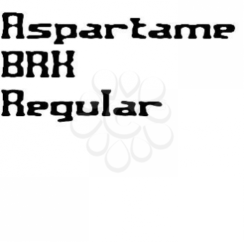 Aspartame Font