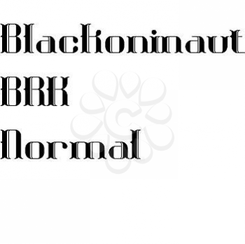 Blackoninaut Font