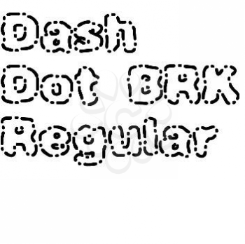 Dashes Font
