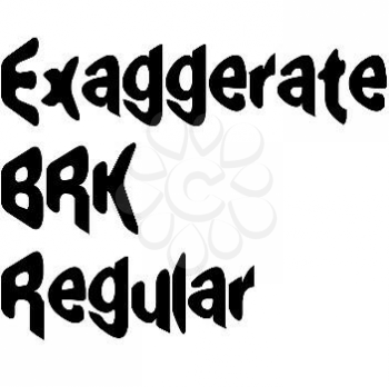 Exaggerate Font