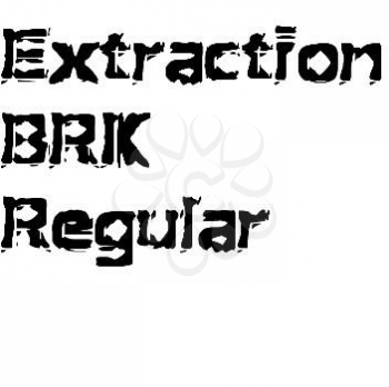 Extraction Font