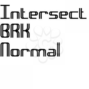 Intersect Font
