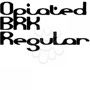Opiated Font