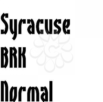 Syracuse Font