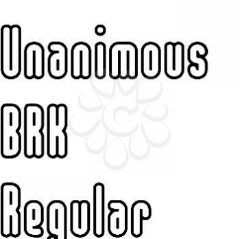 Unanimous Font