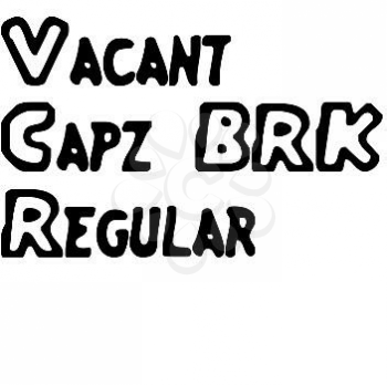 Vacant Font