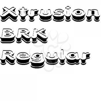 Xtrusion Font